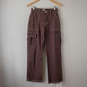 Y2k Style No Comment Brown‎ Painter's Pants